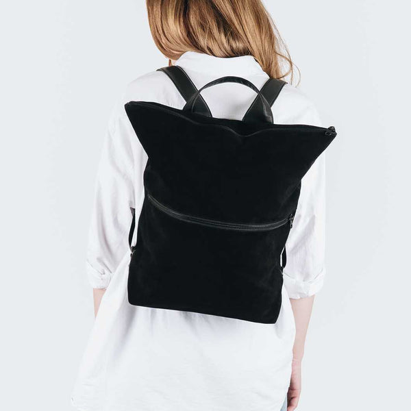 Sandqvist Doris - svartur rússkins bakpoki