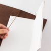 Traveler´s passport size Notebook – dökkbrún