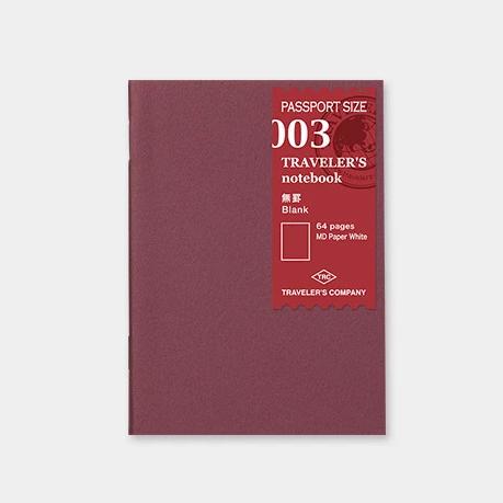 Traveler´s passport size Notebook – #3 Bók með hvítum blaðsíðum