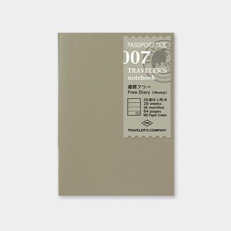 Traveler´s passport size Notebook – Dagbókarinnvols #7 Free Diary Week
