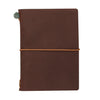 Traveler´s passport size Notebook – dökkbrún