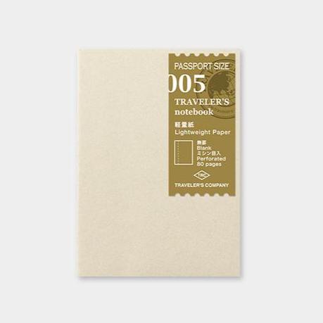 Traveler´s passport size notebook - #5 innvols með þynnri pappír en fleiri blaðsíðum