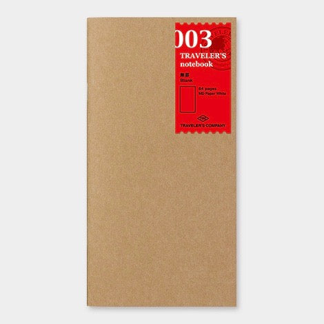 Traveler´s Notebook – #3 Bók með hvítum blaðsíðum