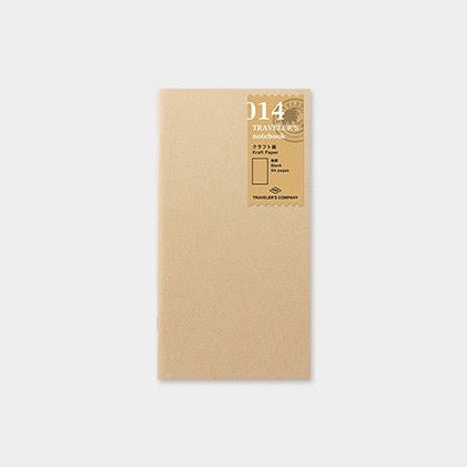 Traveler´s notebook - #14 innvols með brúnum pappír "kraftpaper"