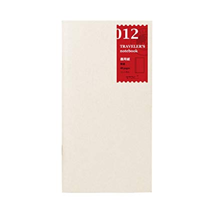 Traveler´s notebook - #12 innvols með þykkum "sketch paper" og rifrönd