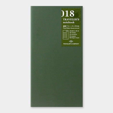 Traveler´s Notebook – Dagbókarinnvols #18 Free Diary Week