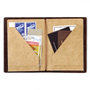 Traveler´s passport size Notebook – Innvols #10 Tveir brúnir vasar