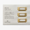 Traveler´s company - Brass merkiplattar 6 stk.