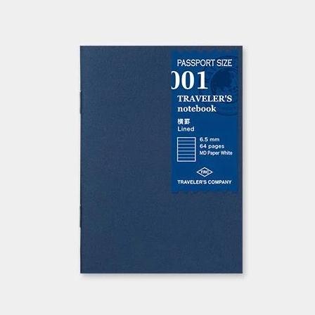 Traveler´s passport size Notebook – #1 Línustrikuð bók